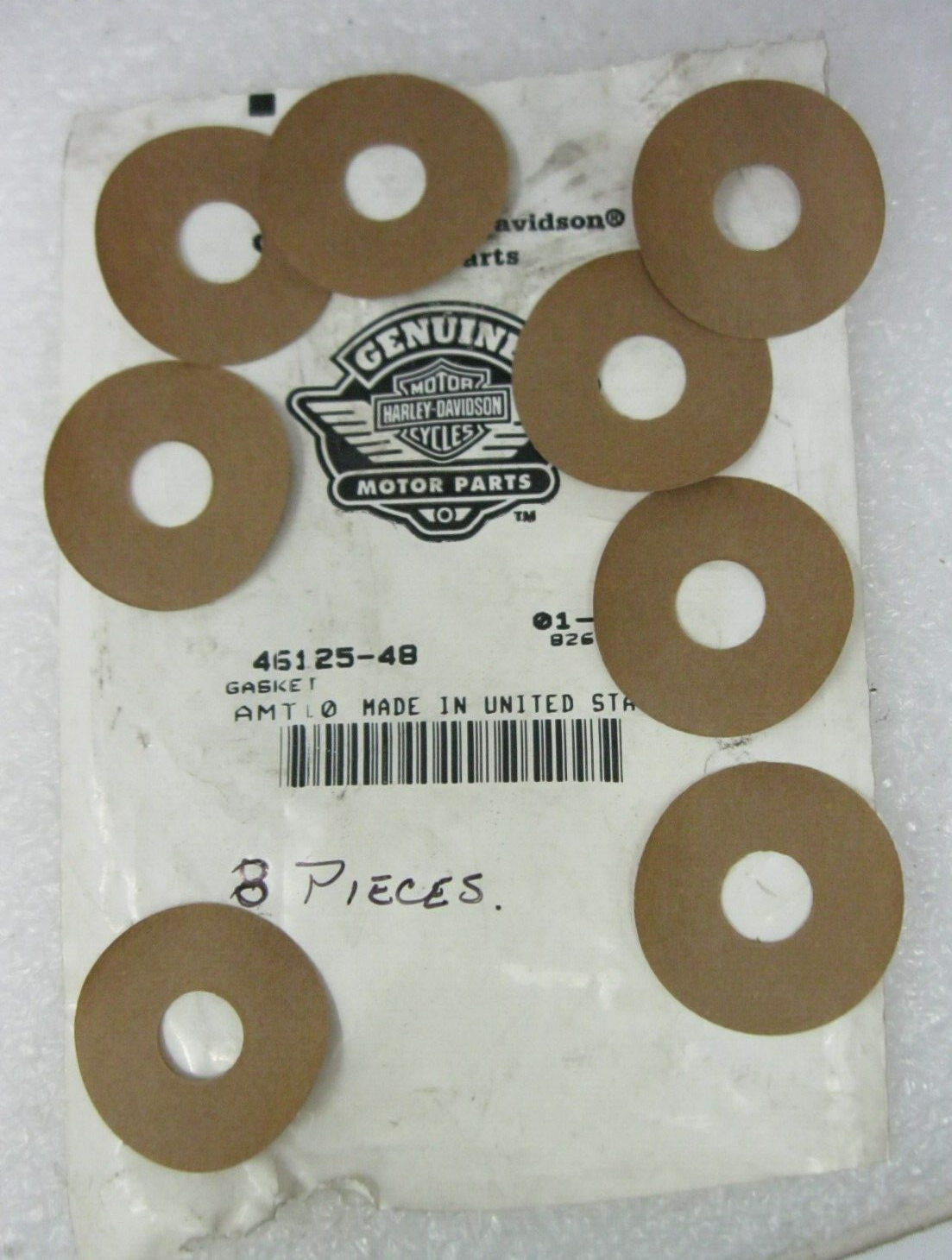 Harley-Davidson 49-E77 FL & 58-73 Servi-car Damper Tube Bushing Gaskets 46125-48