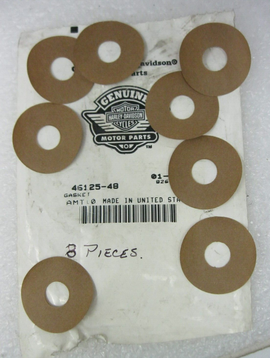 Harley-Davidson 49-E77 FL & 58-73 Servi-car Damper Tube Bushing Gaskets 46125-48