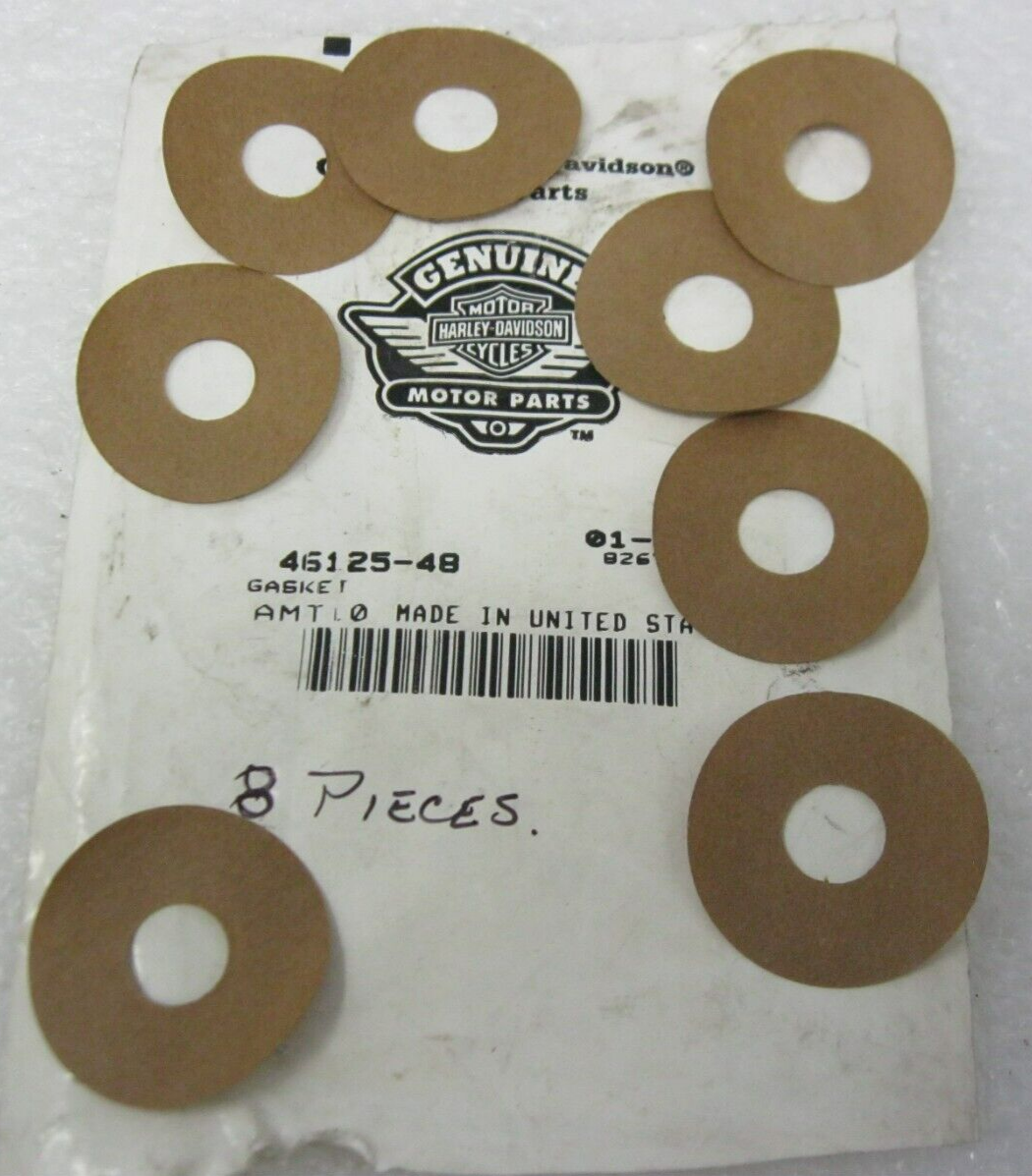 Harley-Davidson 49-E77 FL & 58-73 Servi-car Damper Tube Bushing Gaskets 46125-48