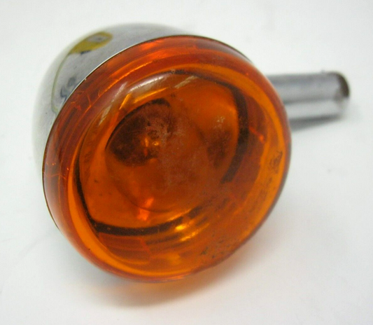 Unbranded Chrome Bullet Style Signal Light (Broken Stem, Scuffed Lens)