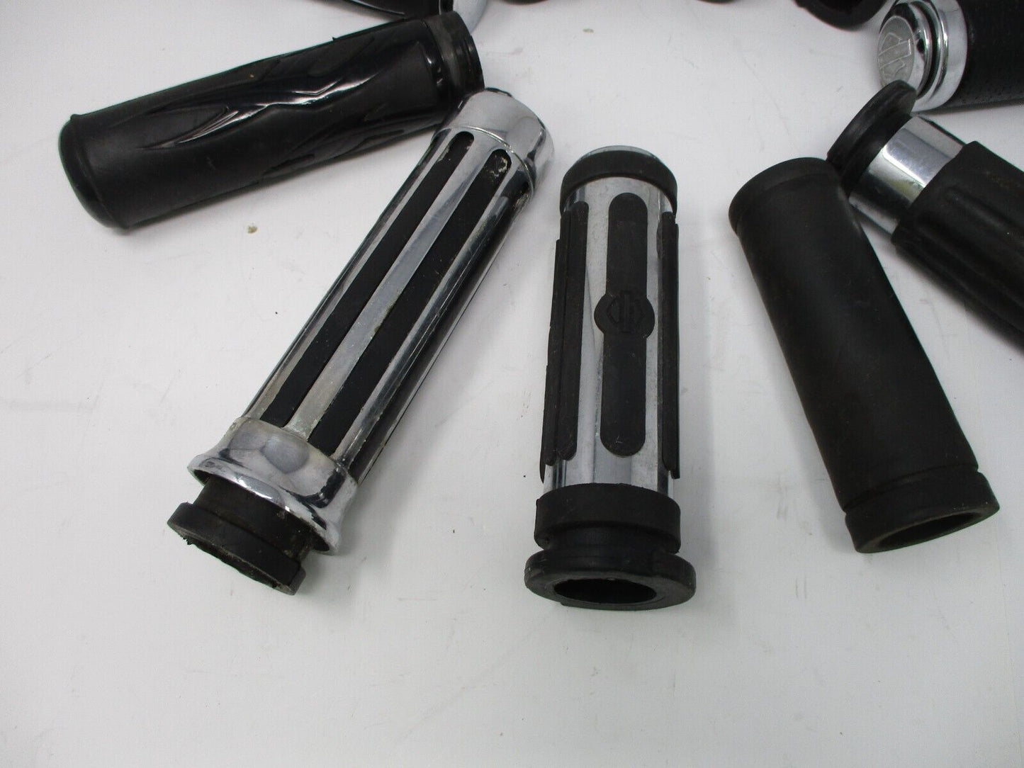 Harley Davidson Misc Used Grip Lot (11pcs different grips) skull and other shape