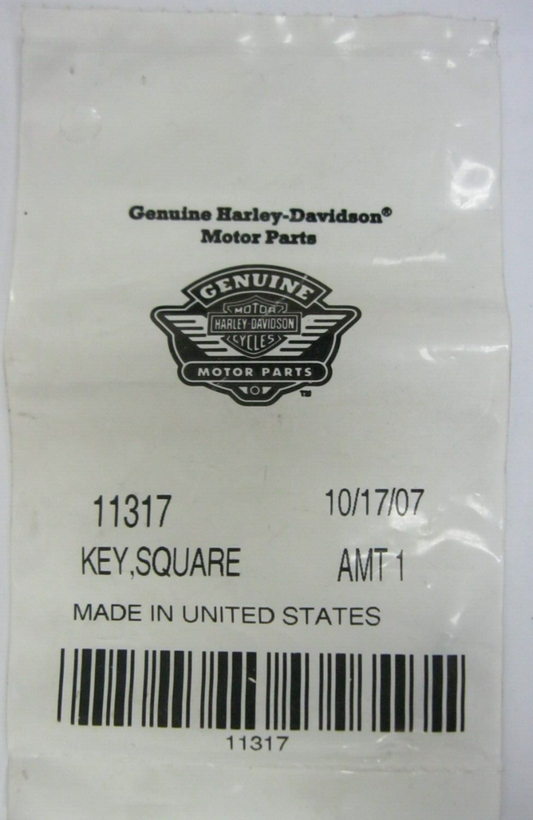 Harley-Davidson OEM 00-22 XL 883/1200 Pinion Gear Shaft Key 11317