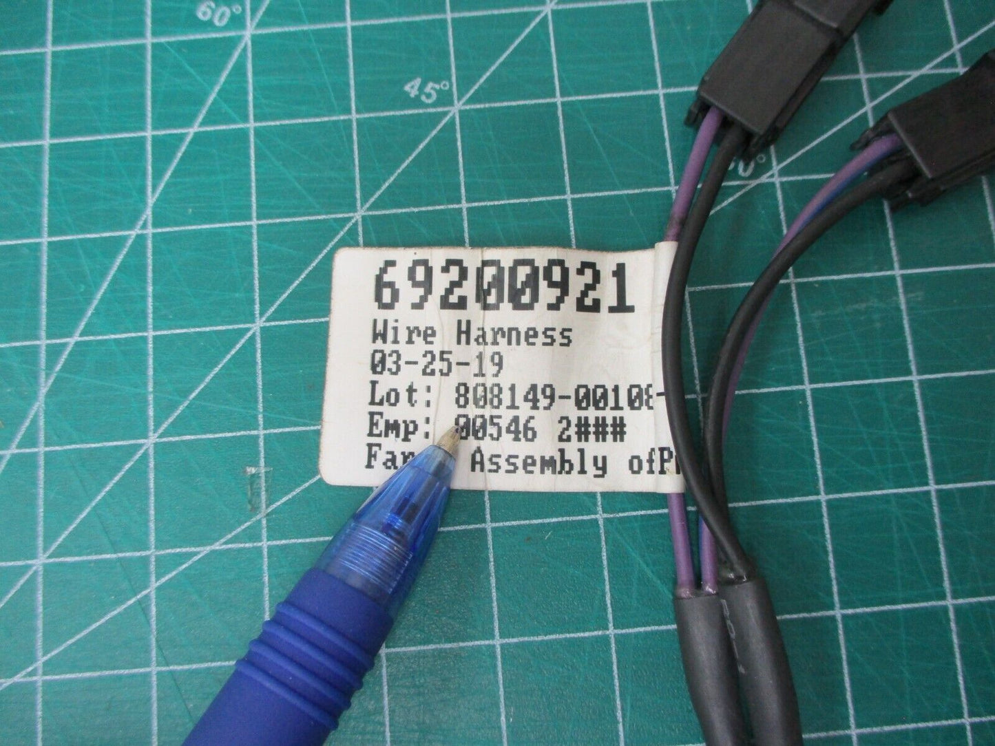 USED HARLEY DAVIDSON 69200921 Fairing Power Extension Harness LONG w Resistor