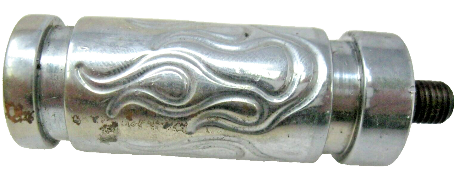 Aftermarket Unbranded Chrome Flame Shift Peg (Scuffed-No Hardware) Missing Bands