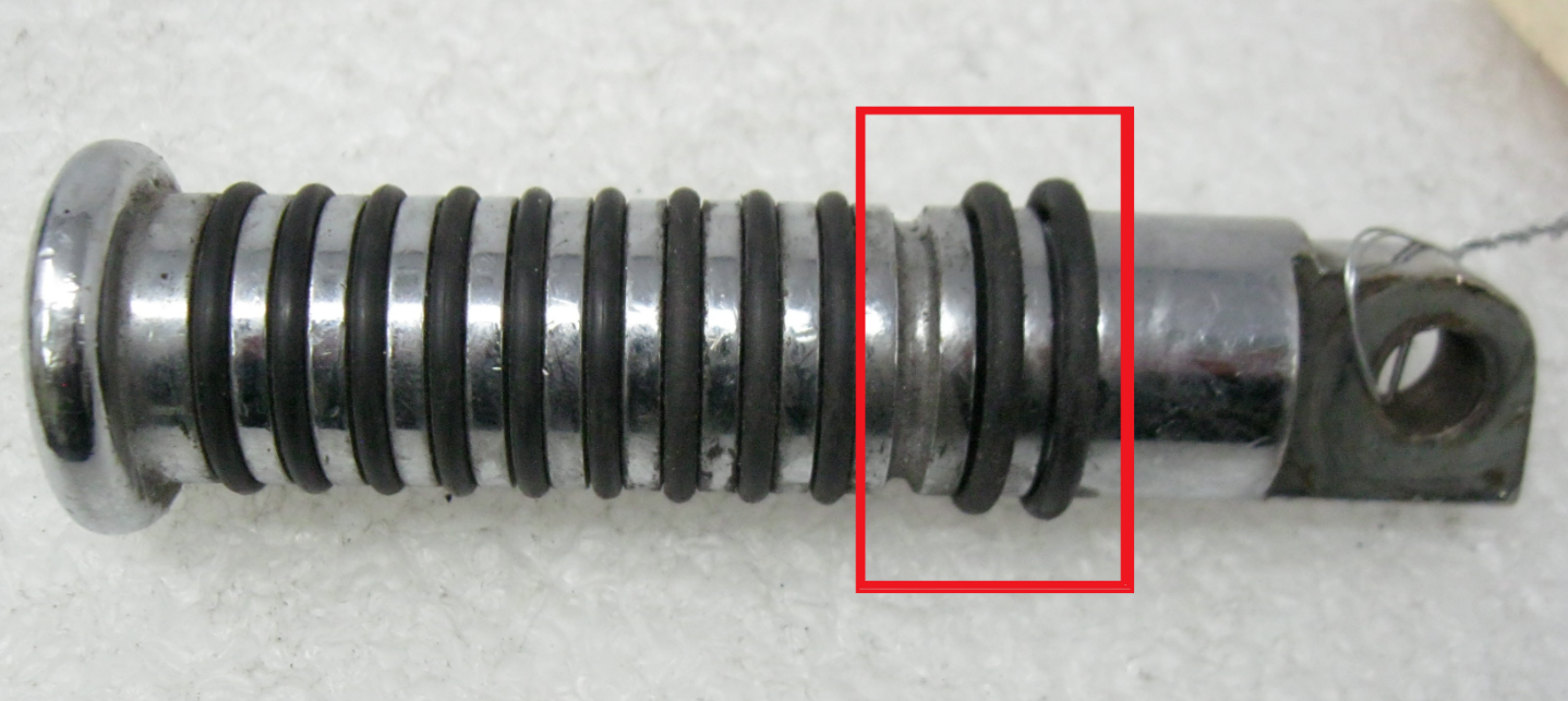 Harley-Davidson OEM O-Ring Small Male-Mount Footpeg (Single Unit) 49128-82