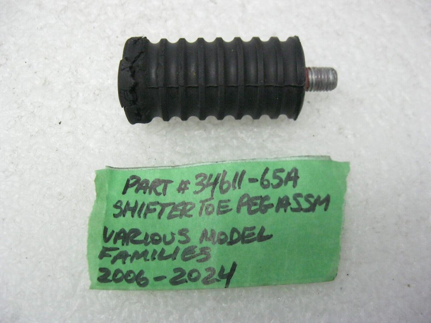 Harley-Davidson 79-07 (34611-65) 06-23 (34611-65A) Shifter Peg RUBBER TORN Pic 3