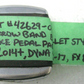 Harley-Davidson OEM 84-17 FX Narrow Band Billet Style Brake Pedal Pad 42629-00