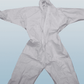 2pcs SUIT Polypropylene disposable coverall w Hood/ PPE for Painting SIZE 4 XL