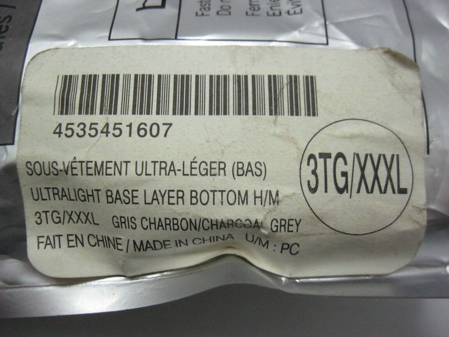 Ski-Doo OEM 3XL Recreational Ultralight Base Layer Bottoms 4535451607