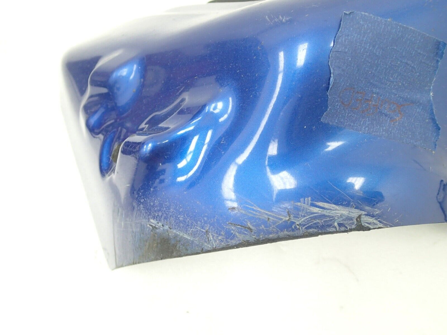 Harley-Davidson blue Front Lower Leg Fairing Glove Box Left 58816-05A scuffed