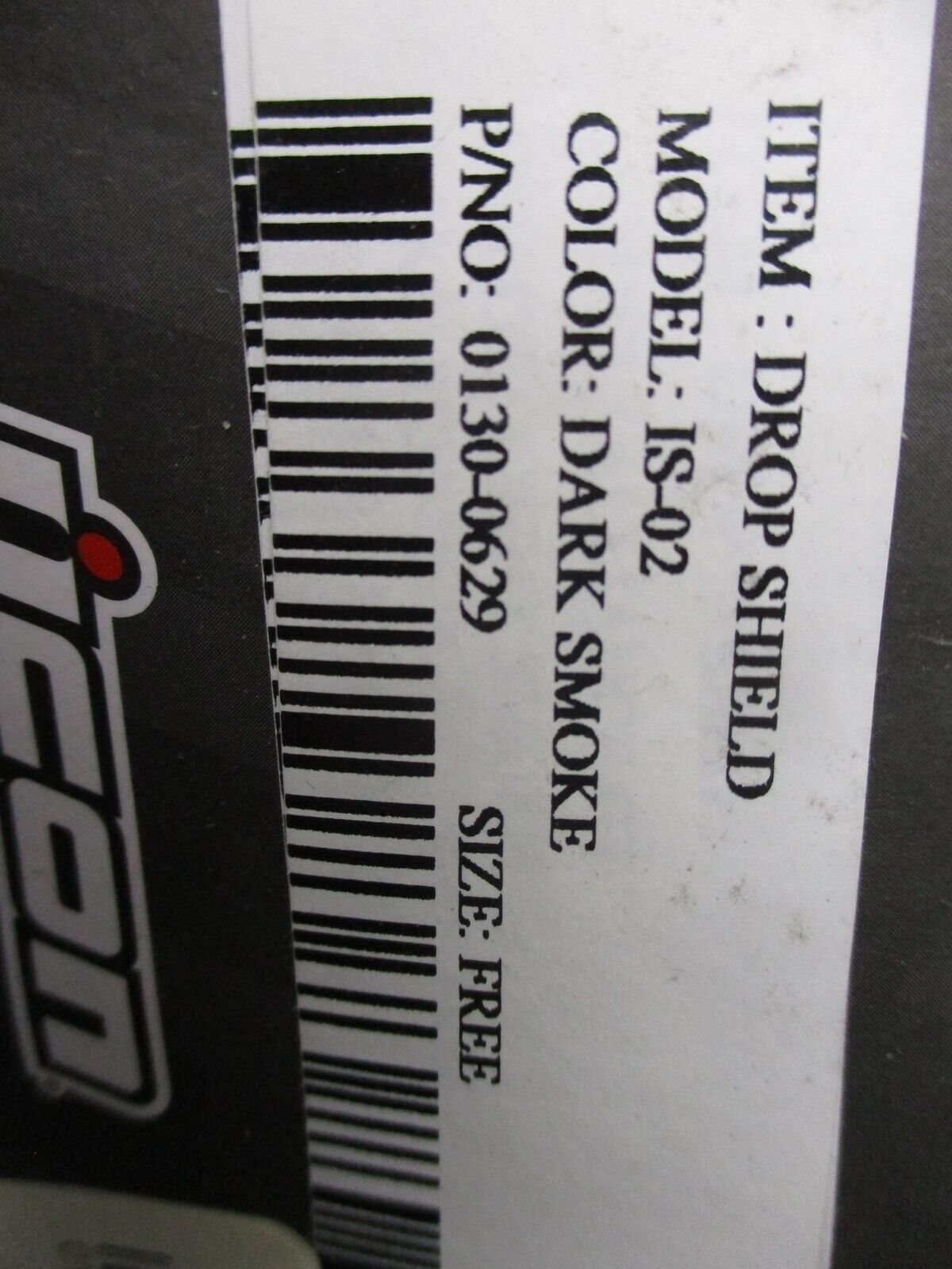 Icon IS-02/ 0130-0389 DROP SHIELD DK SMOKE Alliance GT Helmets 0130-0629