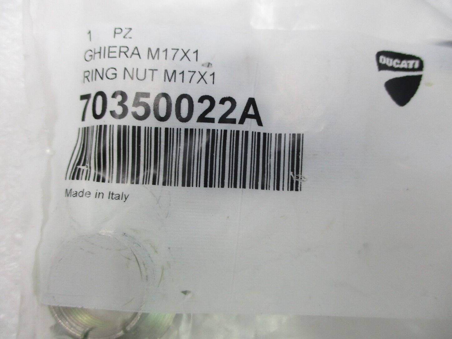 DUCATI TIMING NUTS PULLEY M17x1 DUCATI Locking Ring Nut 70350022A