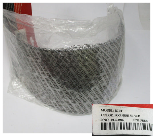 Icon Optics IC-04 Fog Free Silver Ready Shield 0130-0482