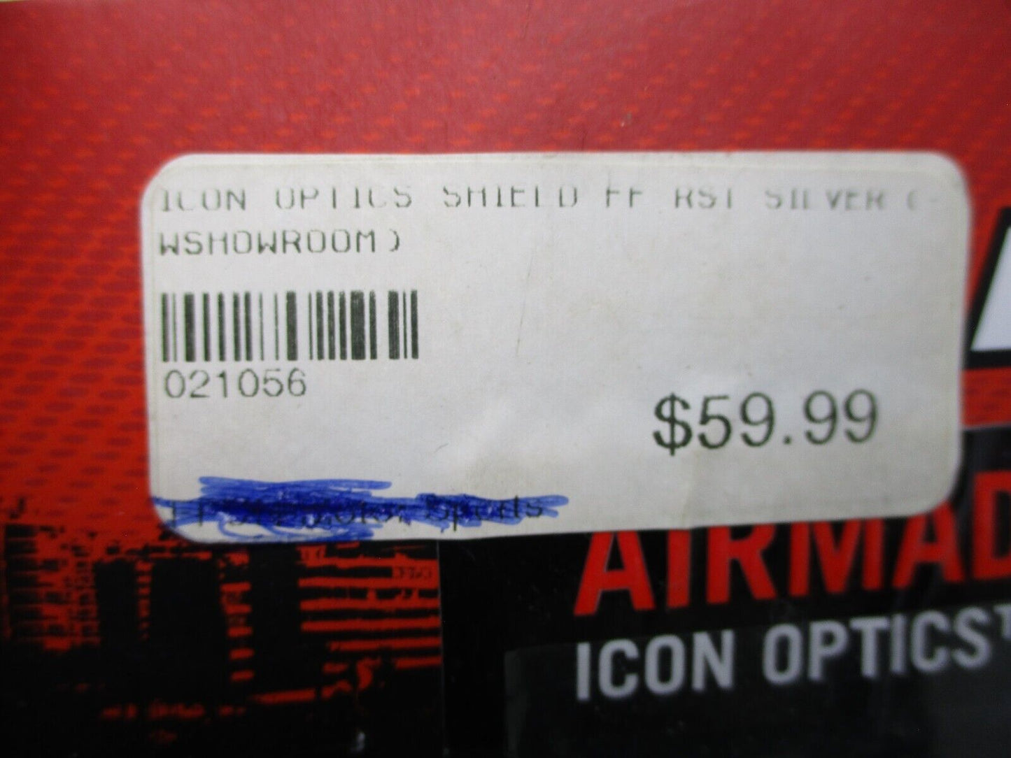 Icon Optics IC-04 Fog Free Silver Ready Shield 0130-0482