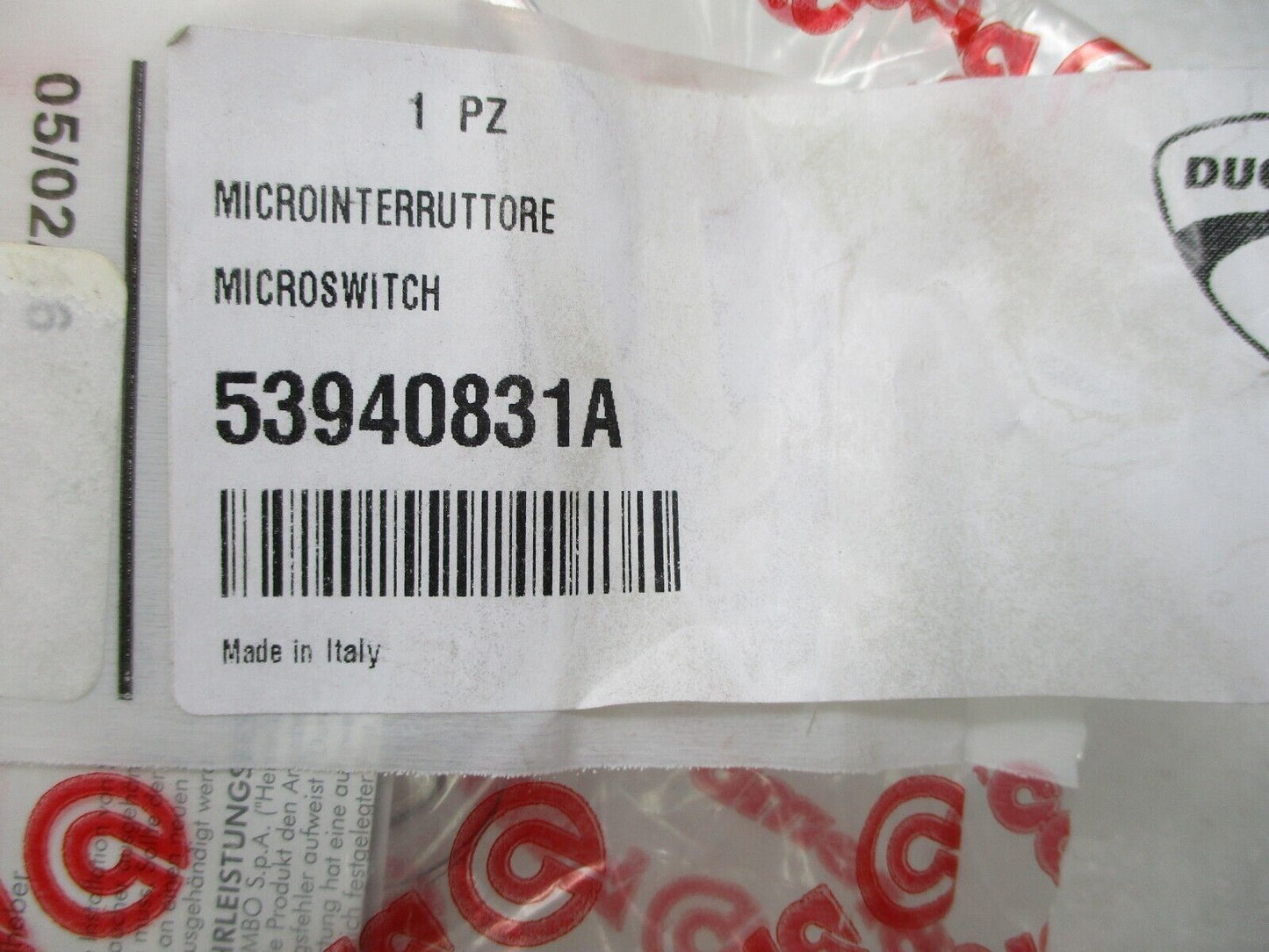 Ducati X Diavel '16-'22 front brake micro switch sensor 53940831A