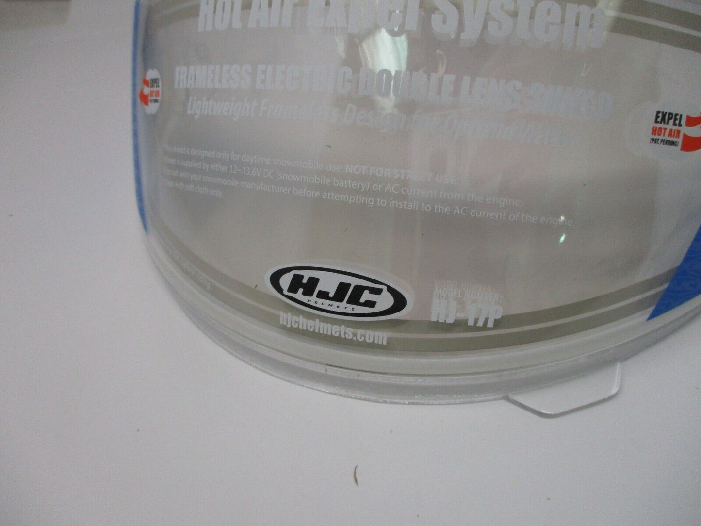 HJC HJ-17 Electric Shield Clear Shield Hot Air Expel System HHJ17G3P01000