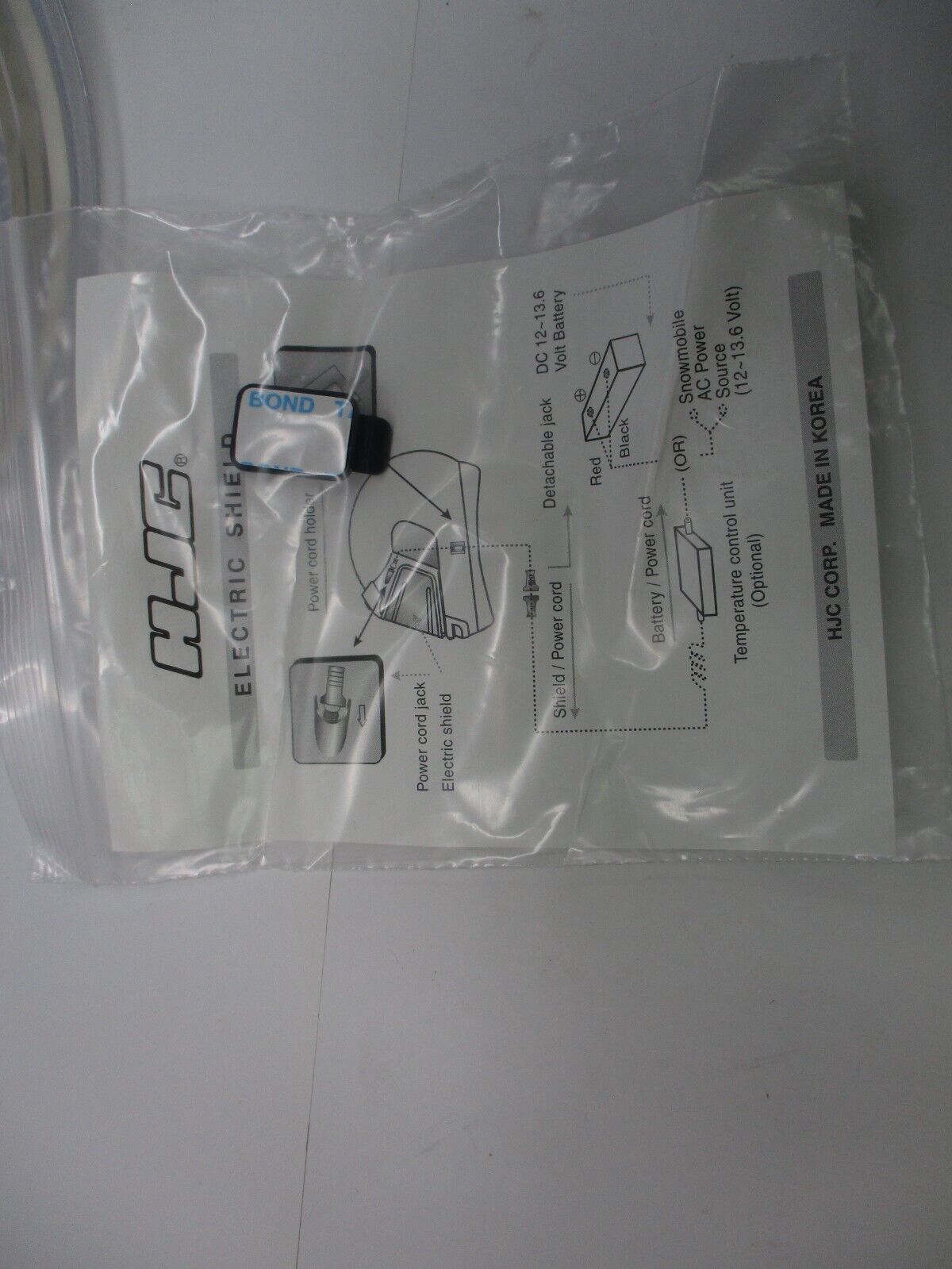 HJC HJ-17 Electric Shield Clear Shield Hot Air Expel System HHJ17G3P01000