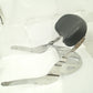 Chrome Sissy Bar Passenger Rear Backrest Pad with Luggage Rack UNKNOWN FITMENT