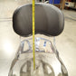 Chrome Sissy Bar Passenger Rear Backrest Pad with Luggage Rack UNKNOWN FITMENT