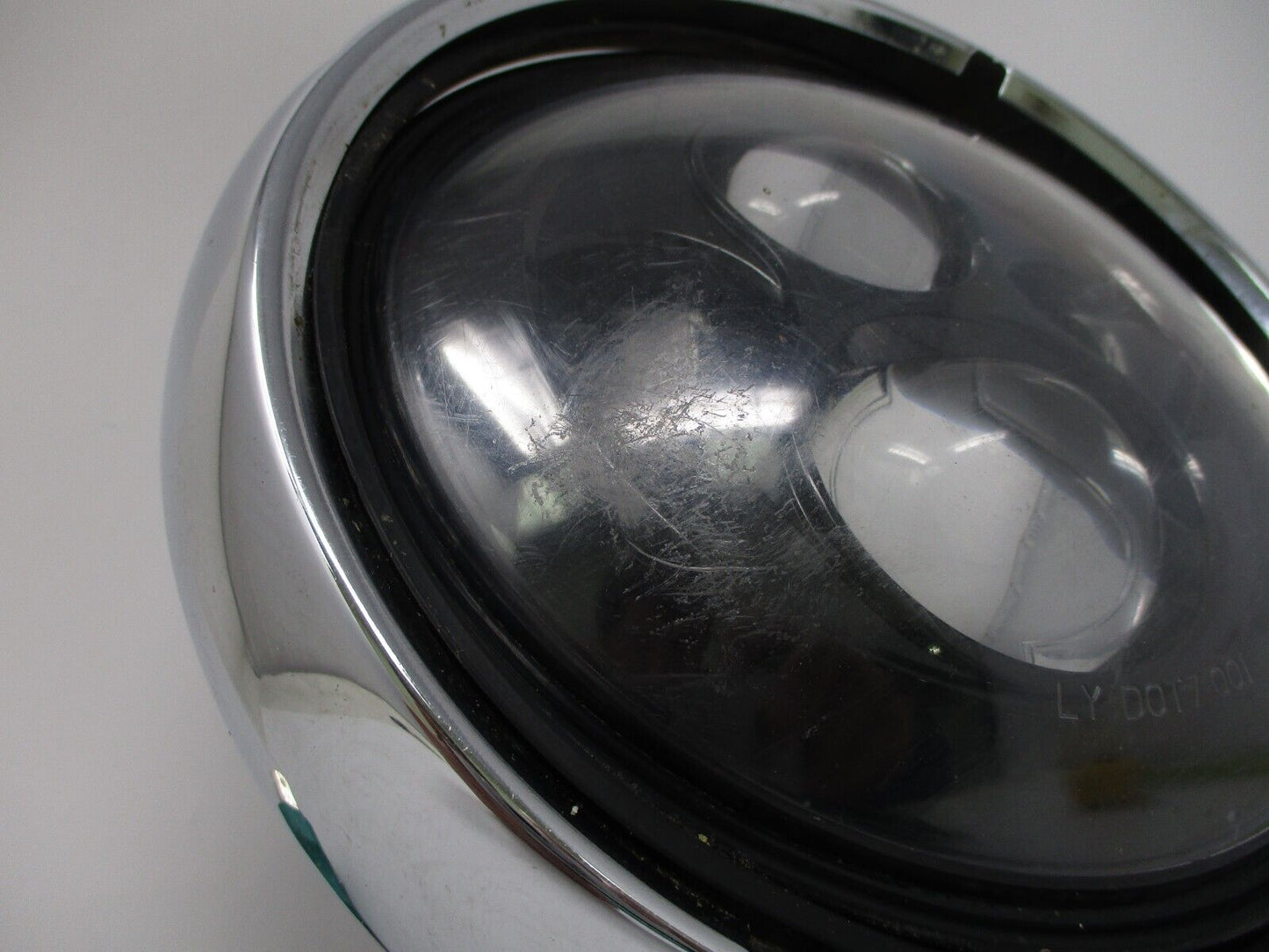 LY DOT7-001 Black 12 V Harley Round LED Fog Light Compatible Jeep Wrangler