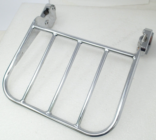 Harley TWO UP Luggage Rack for Detachable Passenger Sissy Bar Upright 98 to 08