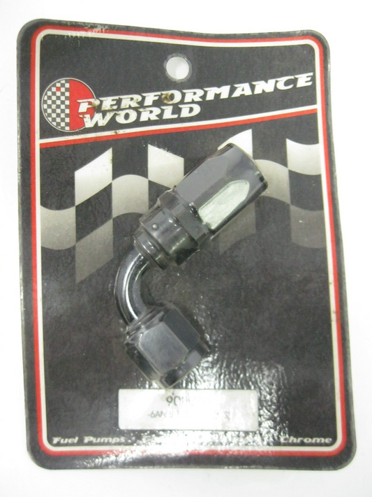 Performance World -6AN 90 Degree Hose End (Bend Radius .560") 909006
