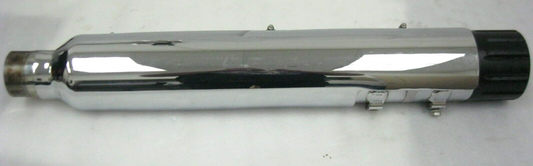 Harley-Davidson CVO 17 M8 RH Chrome Muffler 64900257 & Black End Cap 65100059