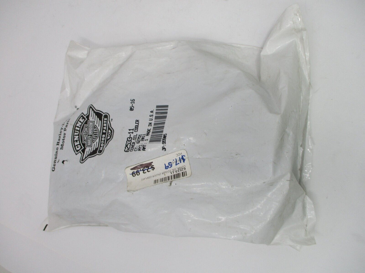 Harley Davidson Electra Glide Black Oil Cooler Cover 62533-11