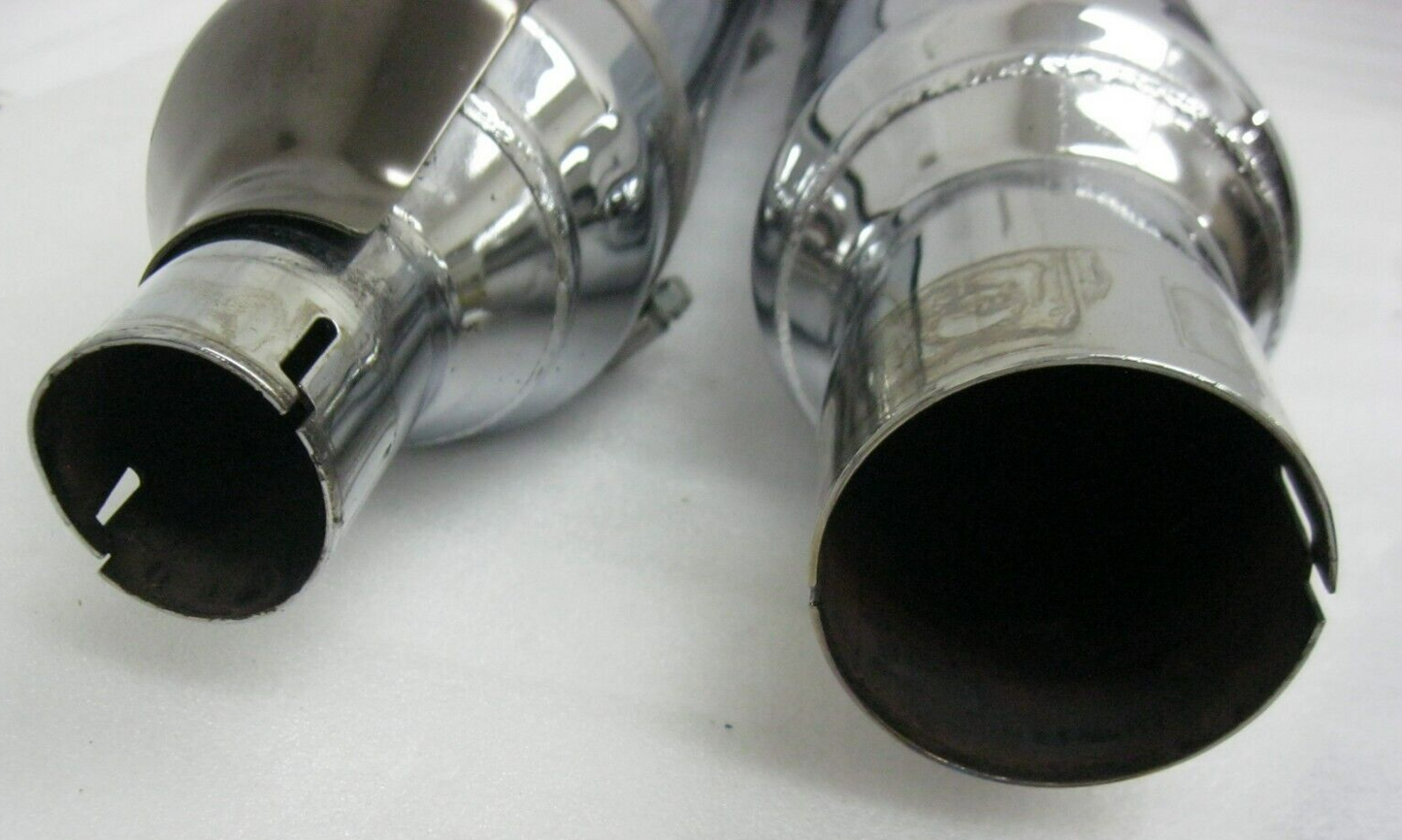 Harley-Davidson 21 & Later M8 CVO Chrome Mufflers 64900731A/32 & Empire End Caps