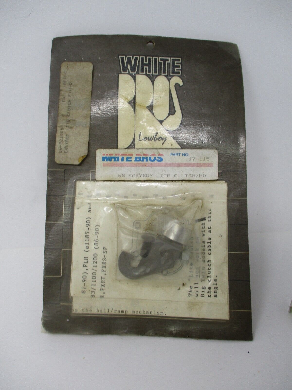 White Brothers Easyboy Lite Clutch Fits B T (except FXR) '87-up,'86-'90 XL  'I'