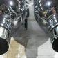 Harley-Davidson 2011 CVO Chrome Mufflers & Chrome/Black Slotted Caps 65586-11