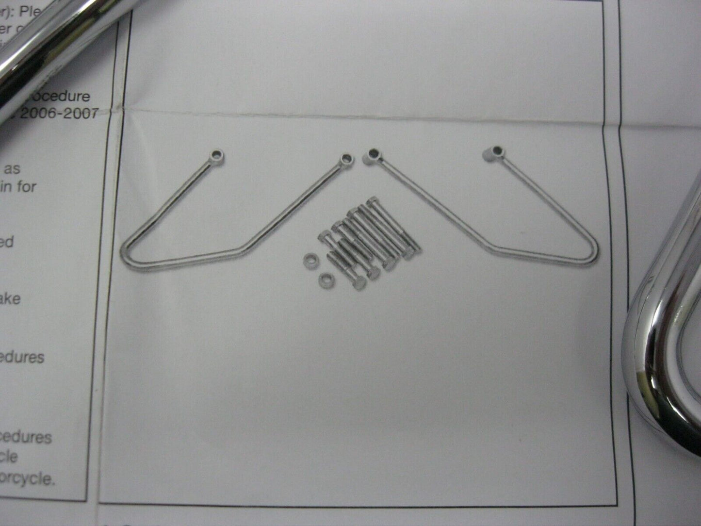 Drag Specialties 06-17 Harley FL, FX Chrome Saddlebag Supports 3501-0304