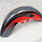 Harley Front Fender  58900009 ORANGE CUSTOME PAINT FLAME GRAY (See VIdeo)