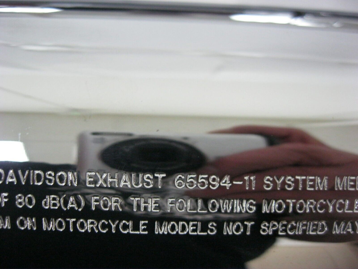 Harley-Davidson 2011 CVO Chrome Mufflers & Chrome/Black Slotted Caps 65586-11