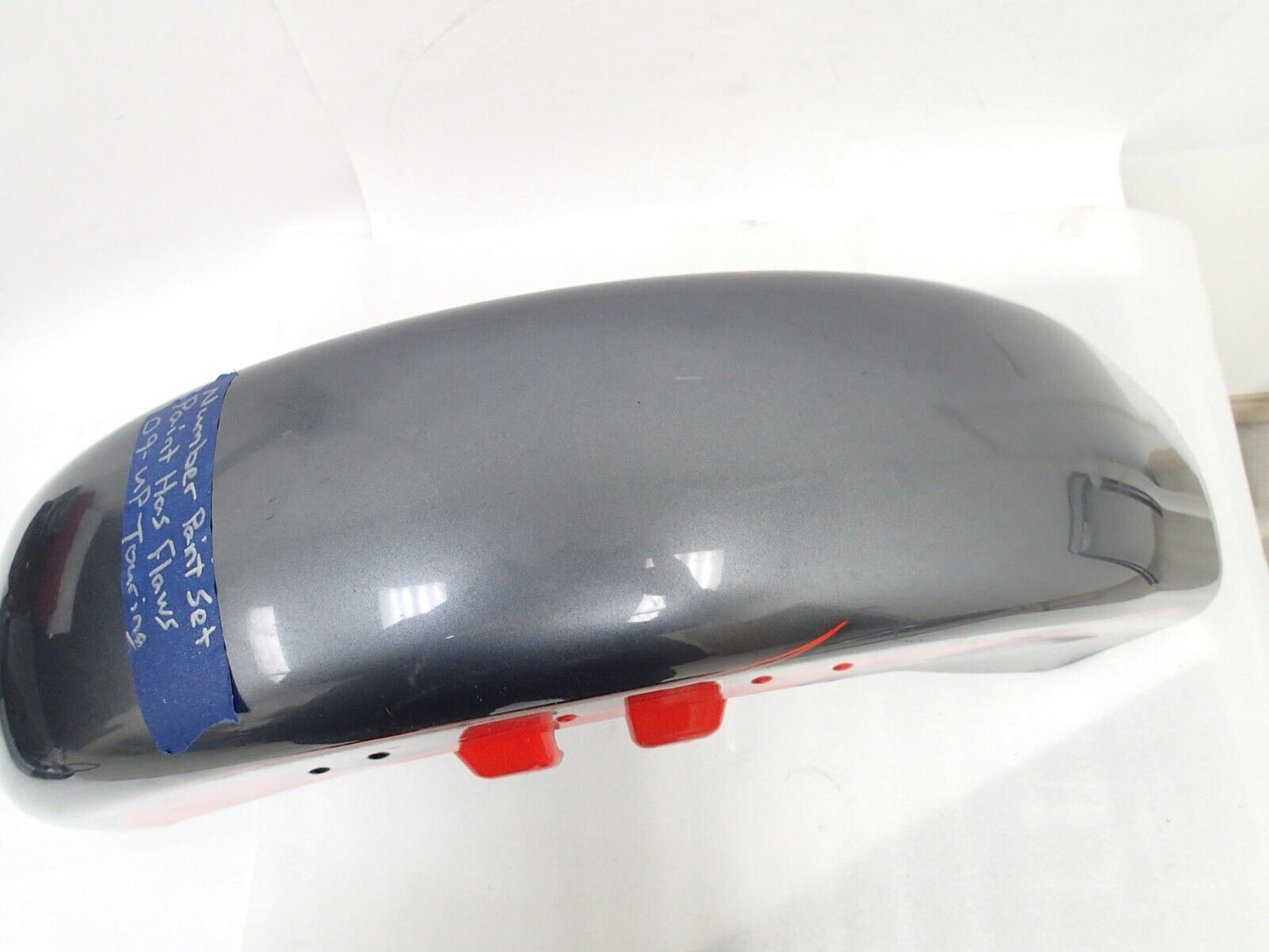 Harley Front Fender  58900009 ORANGE CUSTOME PAINT FLAME GRAY (See VIdeo)