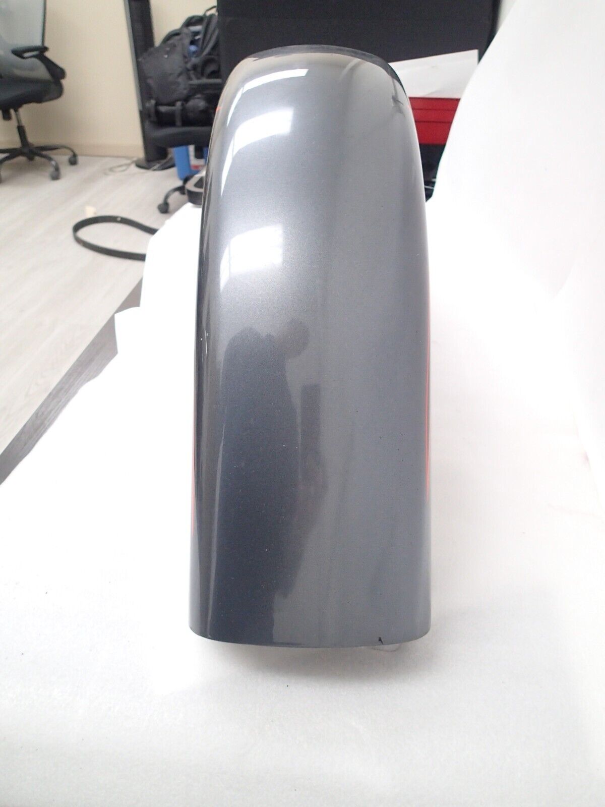 Harley Front Fender  58900009 ORANGE CUSTOME PAINT FLAME GRAY (See VIdeo)