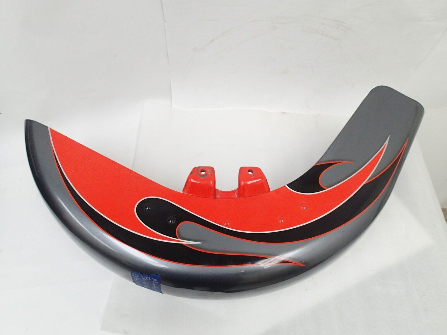 Harley Front Fender  58900009 ORANGE CUSTOME PAINT FLAME GRAY (See VIdeo)