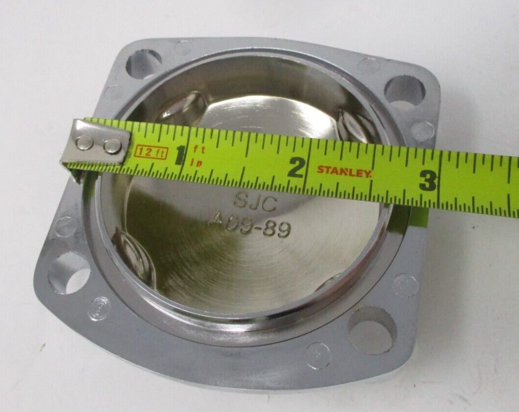 SJC A09-89 Tappet Cover - Polished Square - 4 Hole - XS650