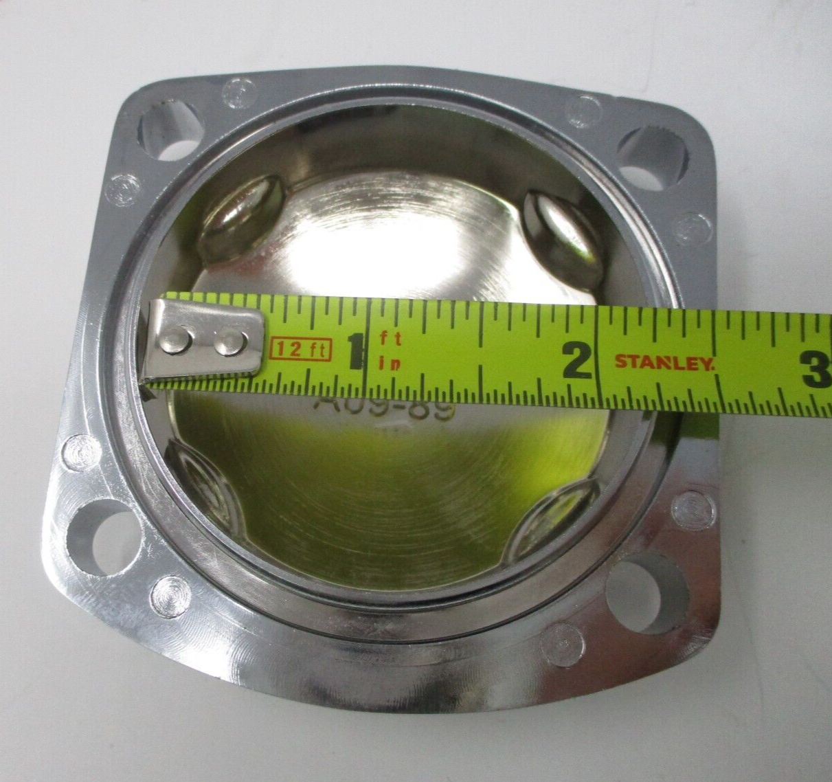 SJC A09-89 Tappet Cover - Polished Square - 4 Hole - XS650