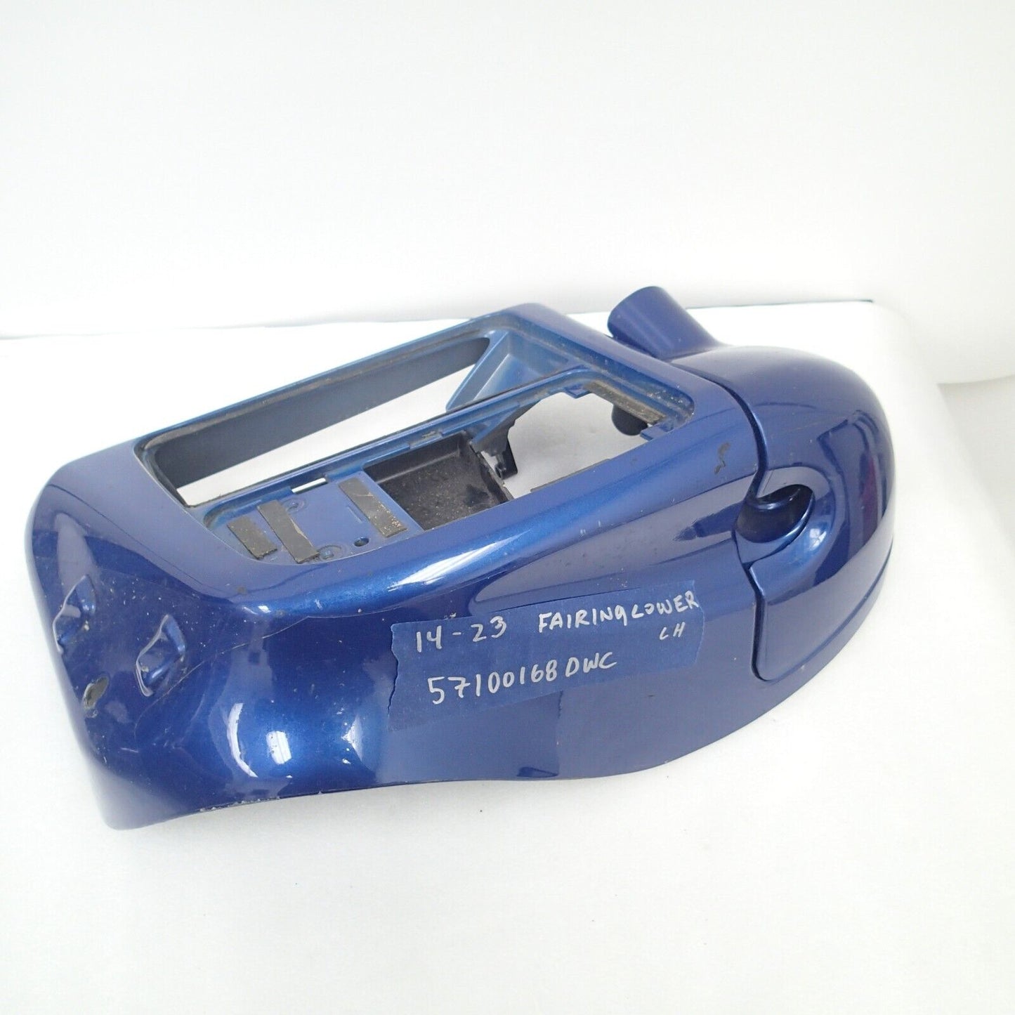 FAIRING LOWER LEFT W/ FASCIA (SUPERIOR BLUE W/ BLUE STRIPES) 57100168