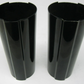 Unbranded Black Fork Tube Covers, No Mounting Plates, Unknown Fitment (PAIR)