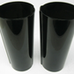 Unbranded Black Fork Tube Covers, No Mounting Plates, Unknown Fitment (PAIR)