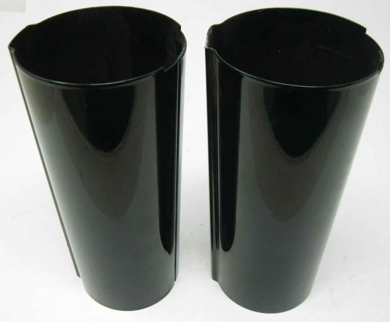 Unbranded Black Fork Tube Covers, No Mounting Plates, Unknown Fitment (PAIR)