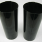 Unbranded Black Fork Tube Covers, No Mounting Plates, Unknown Fitment (PAIR)