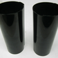 Unbranded Black Fork Tube Covers, No Mounting Plates, Unknown Fitment (PAIR)