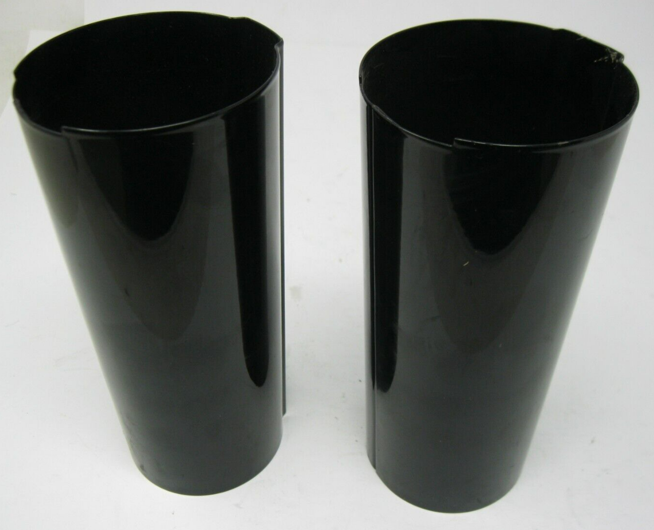 Unbranded Black Fork Tube Covers, No Mounting Plates, Unknown Fitment (PAIR)