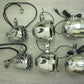 Misc Chrome Motorcycle Speakers for Parts Untested Some Wiring -6pcs