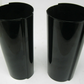 Unbranded Black Fork Tube Covers, No Mounting Plates, Unknown Fitment (PAIR)