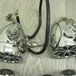 Misc Chrome Motorcycle Speakers for Parts Untested Some Wiring -6pcs