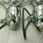 Misc Chrome Motorcycle Speakers for Parts Untested Some Wiring -6pcs